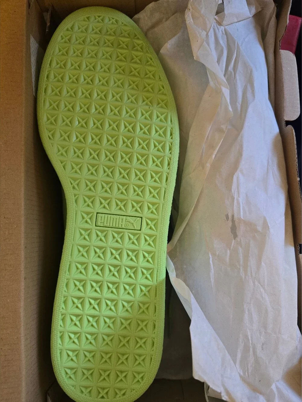 2022 Puma Suede Triplex 'Mono Neon' Mens sneakers size 12 New In Box